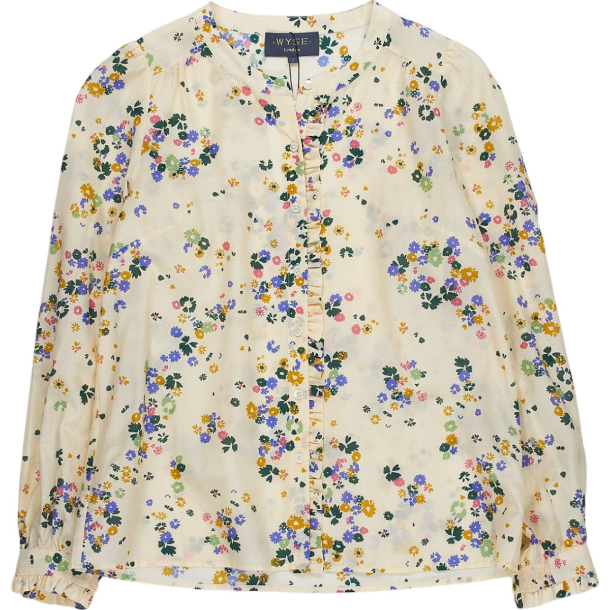 Wyse Cream Floral Blouse