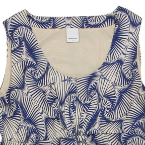Mama Licious Blue Patterned Sleeveless Dress