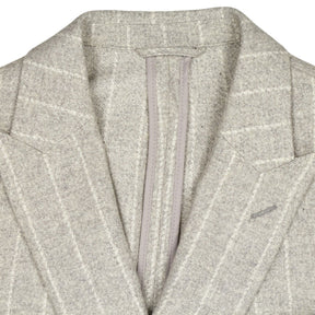 Moss Grey Pinstripe Double Breasted Jacket