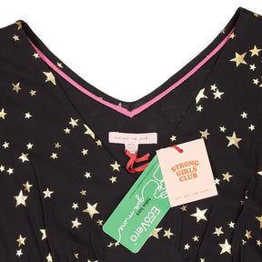 Strong Girls Club Black Star Midi Dress