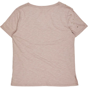 Hush Mushroom Grey Confetti V Tee