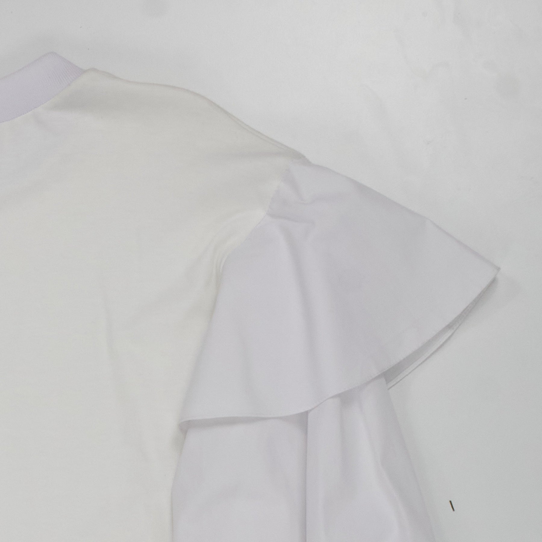 Mother of Pearl White Ruffle Sleeve Top Medium