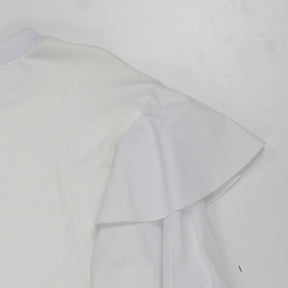 Mother of Pearl White Ruffle Sleeve Top Medium