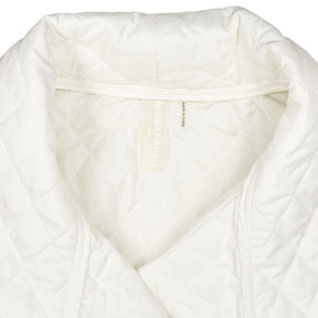 Norma Kamali White Quilted Robe Coat