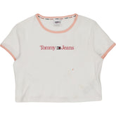 Tommy Jeans White Crop T-Shirt