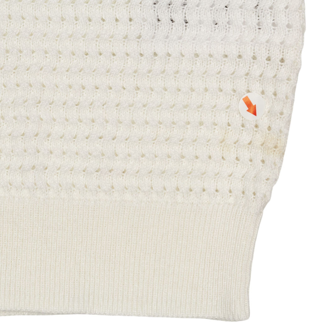 Hush White Florence Scoop Knitted Jumper