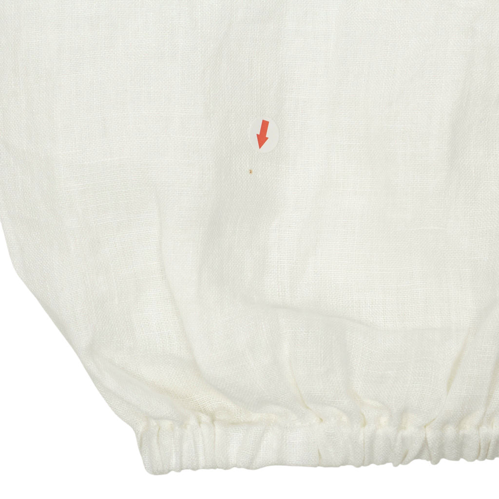 NRBY White Linen Balloon Trousers