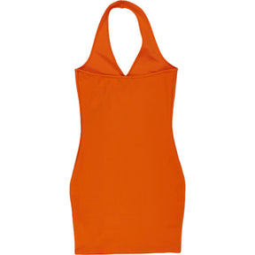 Tommy Orange Halterneck Dress