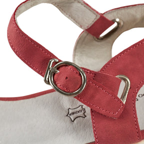 Keddo Red Sandals Leather Strap UK 6