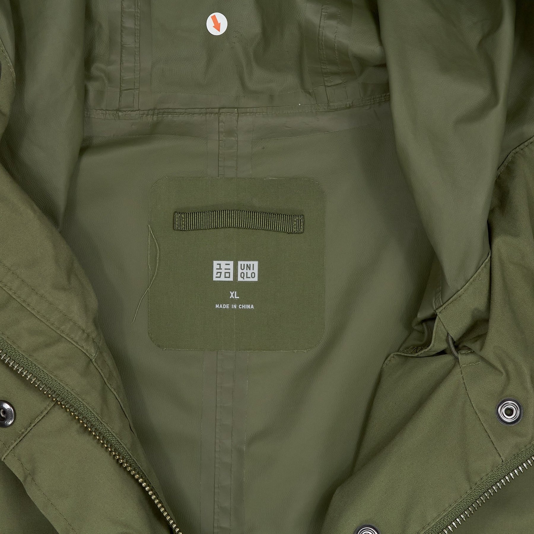 Uniqlo Green Hooded Coat