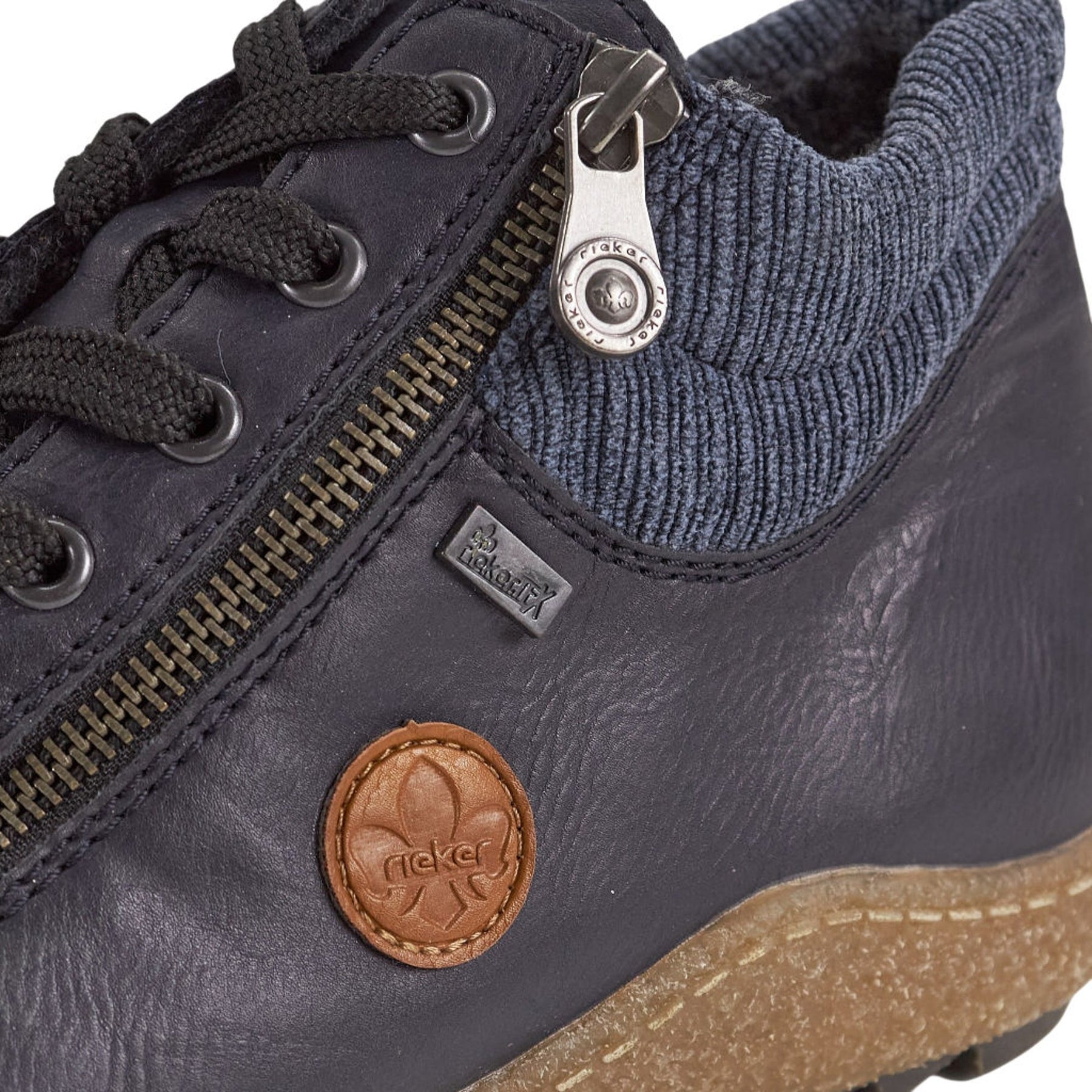 Rieker Blue Zip Sneakers