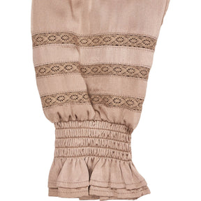 WYSE Beige Silk Blouse