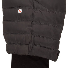 Steve Madden Grey Faux Fur Trim Puffer Jacket