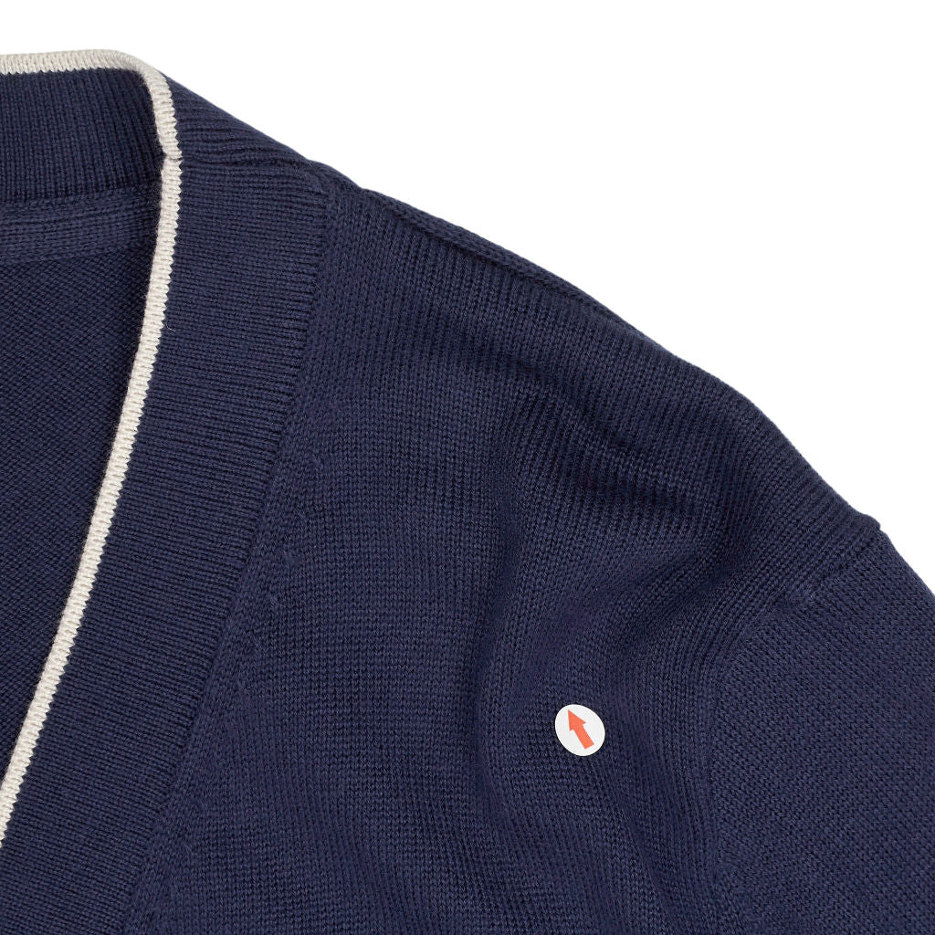 Lyle & Scott Navy Cotton Cardigan