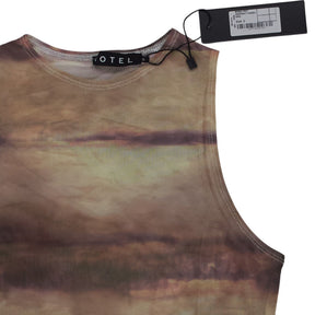 Motel Multicolour Tie-Dye Crop Top