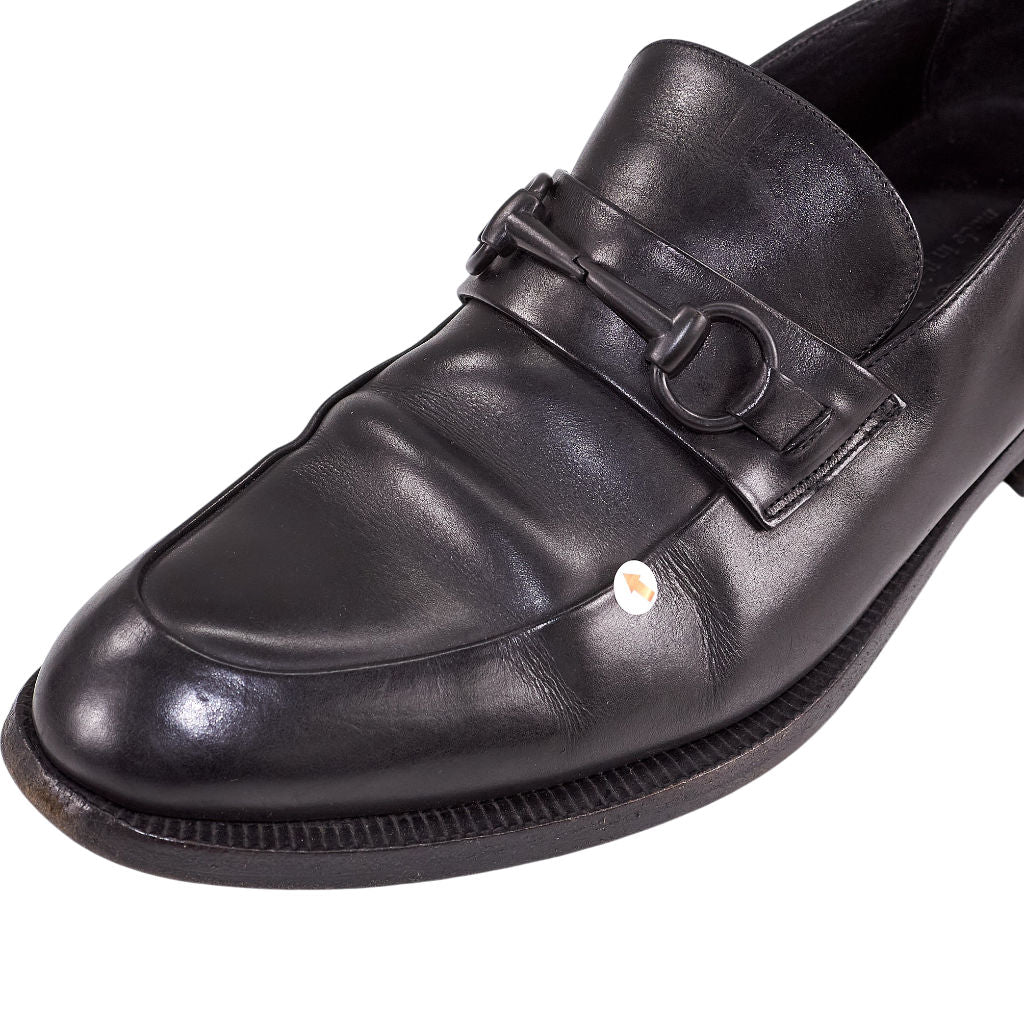 Gucci Black Leather Loafers