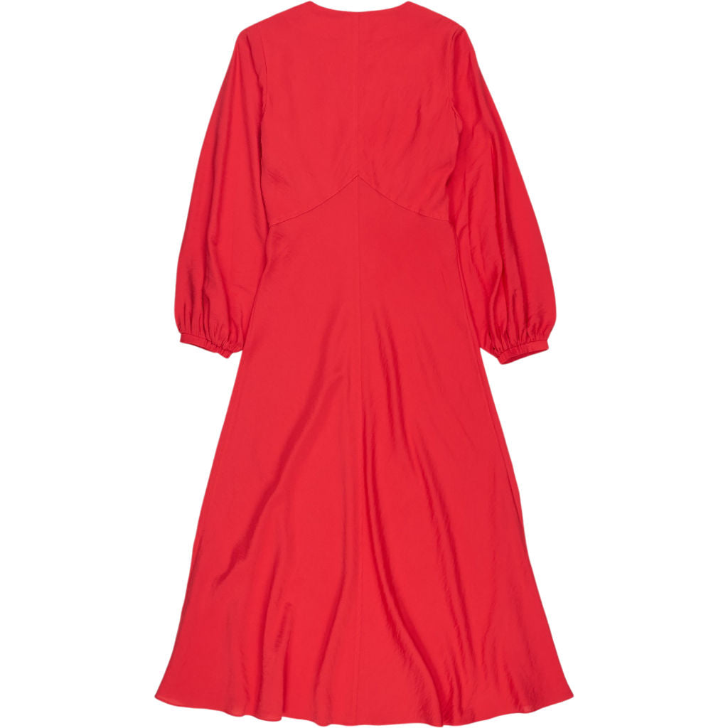 Hush Red Grace V-Neck Long Sleeve Dress
