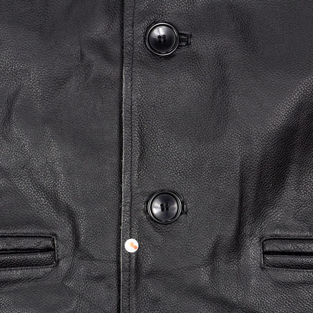 Vintage Savatini Black Leather Jacket