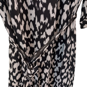 Calvin Klein Black White Bold Leopard Dress