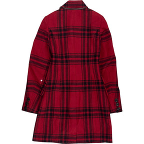 Karen Millen Red Check Wool Coat