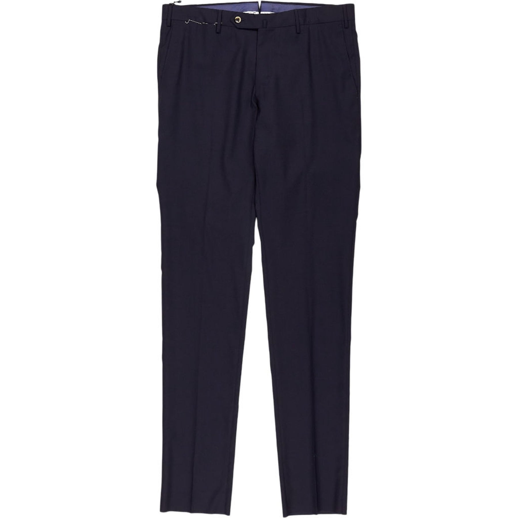 PT Torino Navy Wool Slim Trousers