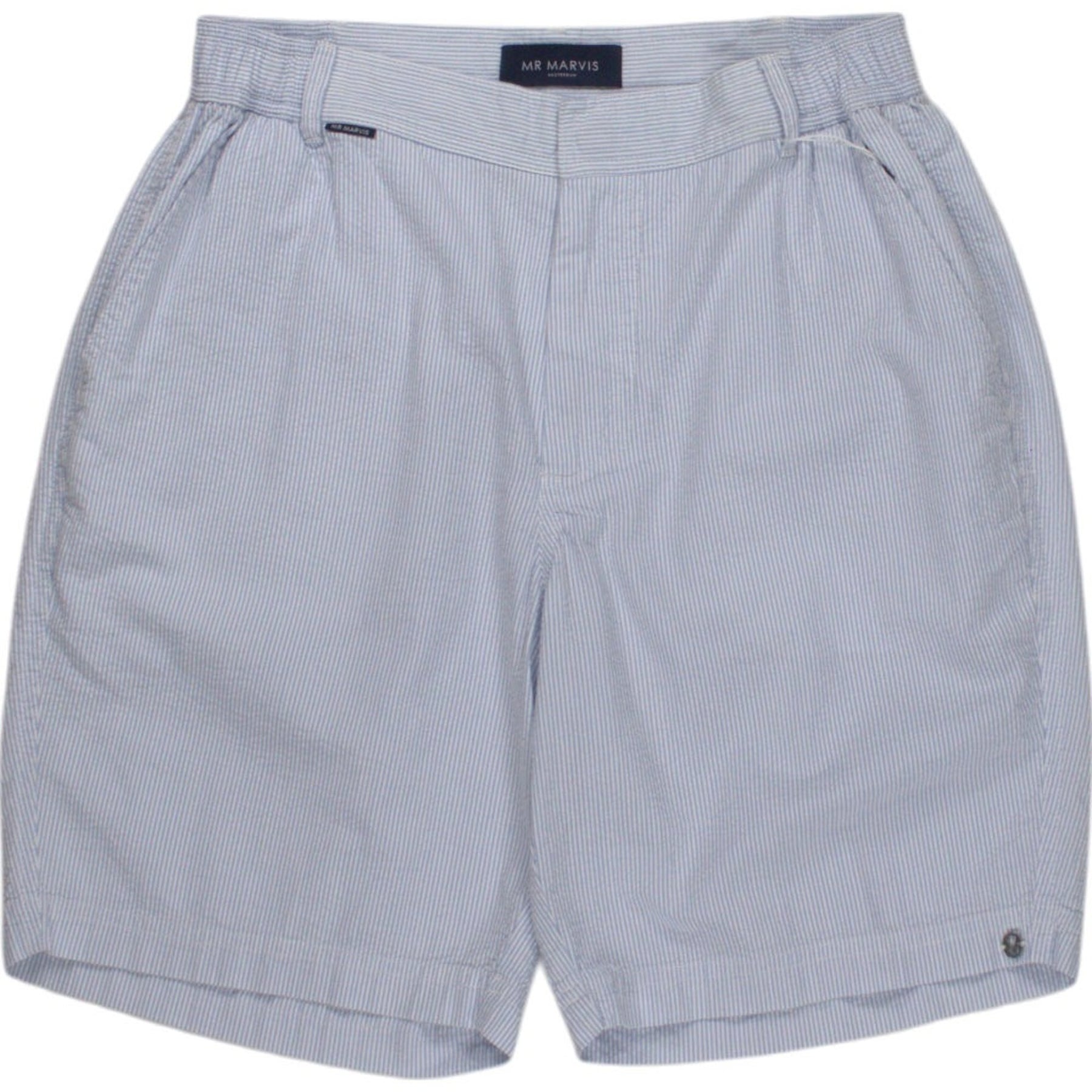 Mr Marvis Blue Stripe Seersucker Shorts