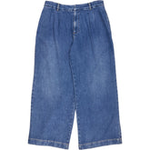 Hush Blue Lya Pleated Wide Leg Jeans