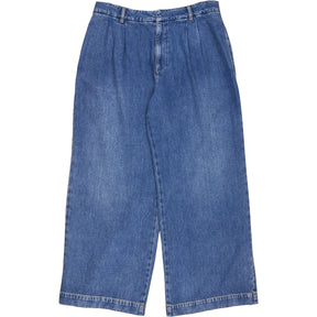 Hush Blue Lya Pleated Wide Leg Jeans