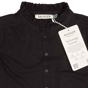 Baukjen Black Sima Frill Detail Blouse