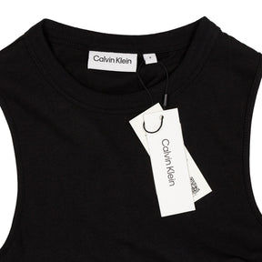 Calvin Klein Black Smooth Cotton Twist Back Tank