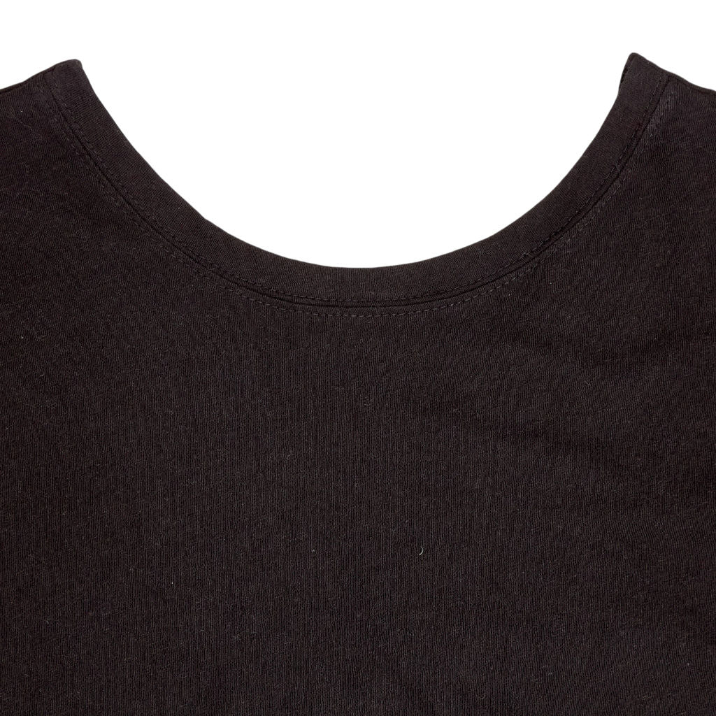Hush Black V Back Snap Jersey Tee