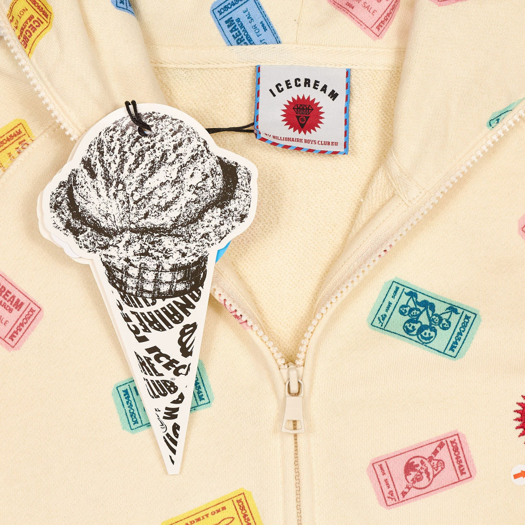 Icecream Cream Raffle Ticket Zip Hoodie