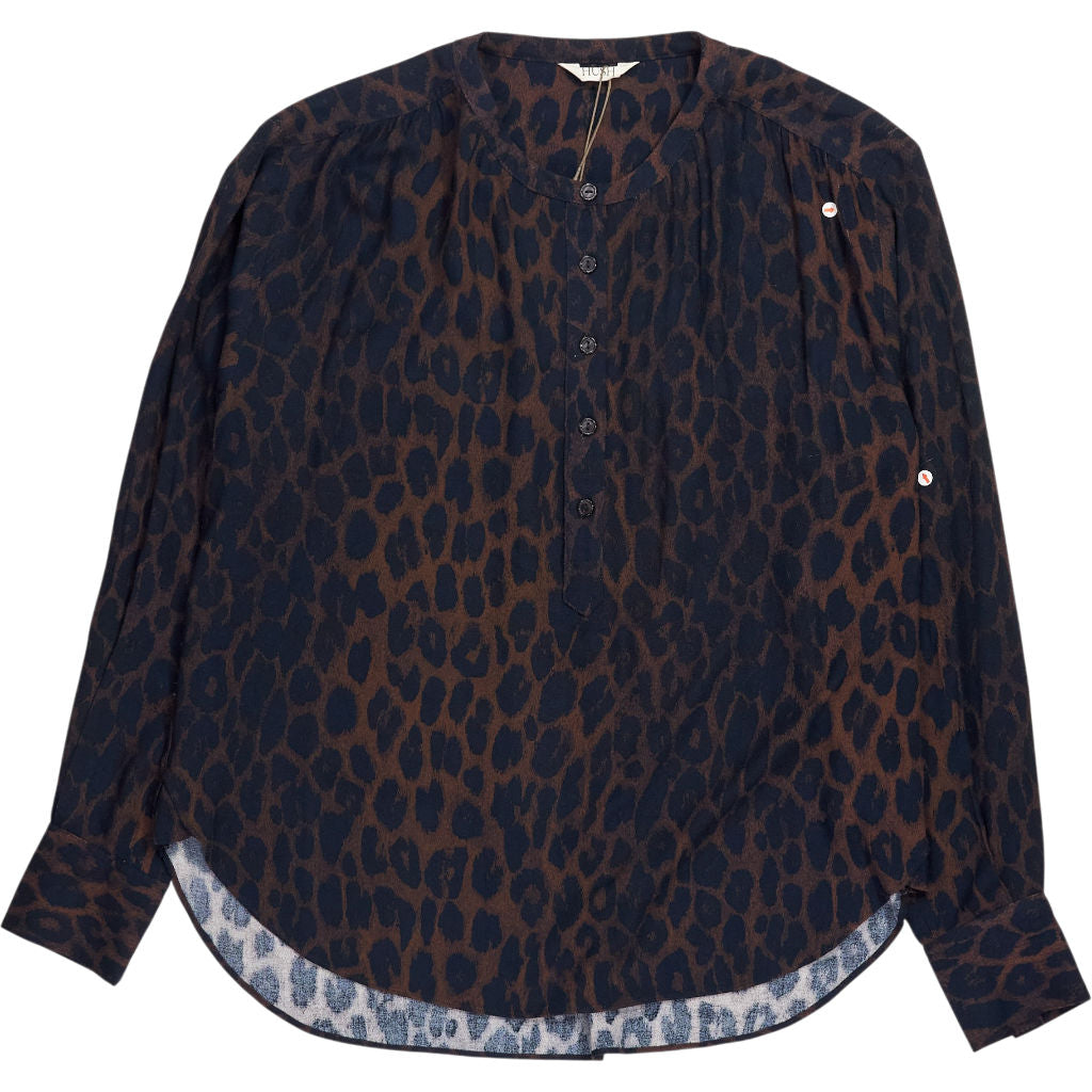 Hush Leopard Print Fernanda Blouse