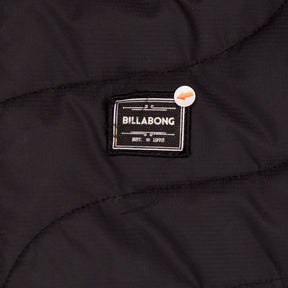 Billabong Black Quilted Jacket with Faux Fur Hood