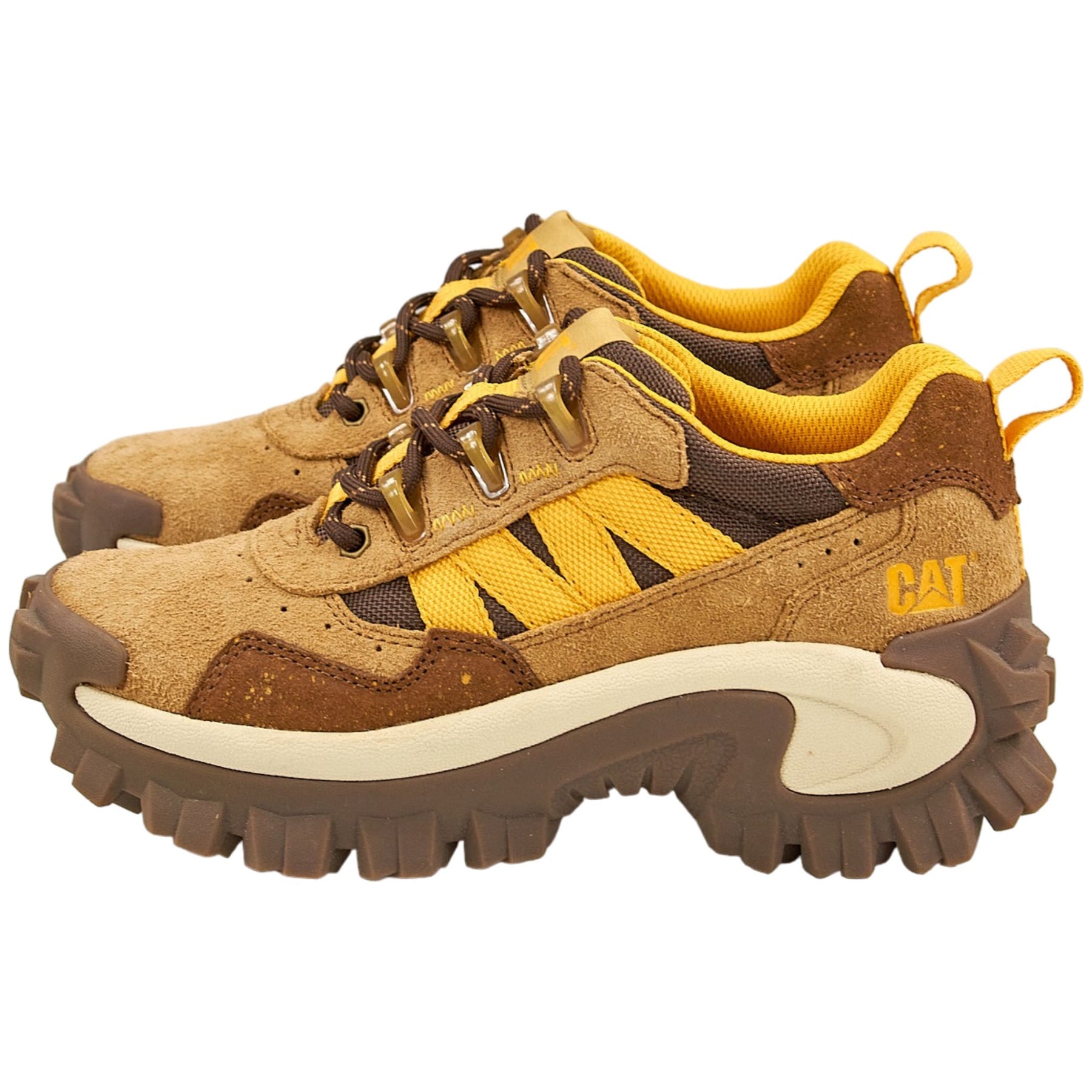 CAT Brown Sugar Intruder Beta Suede Trainers