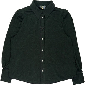 Wyse Green Collared Button-Up Shirt