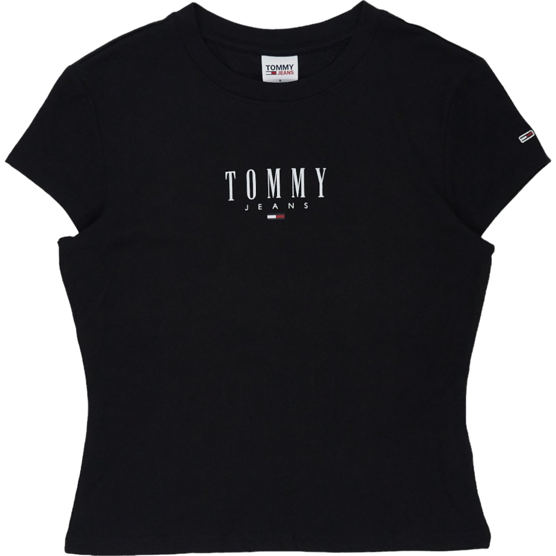 Tommy Jeans Black Fitted T-Shirt