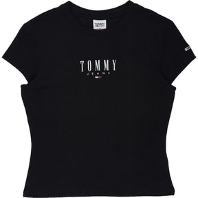 Tommy Jeans Black Fitted T-Shirt