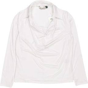 Baukjen White Etta Cowl Neck Top