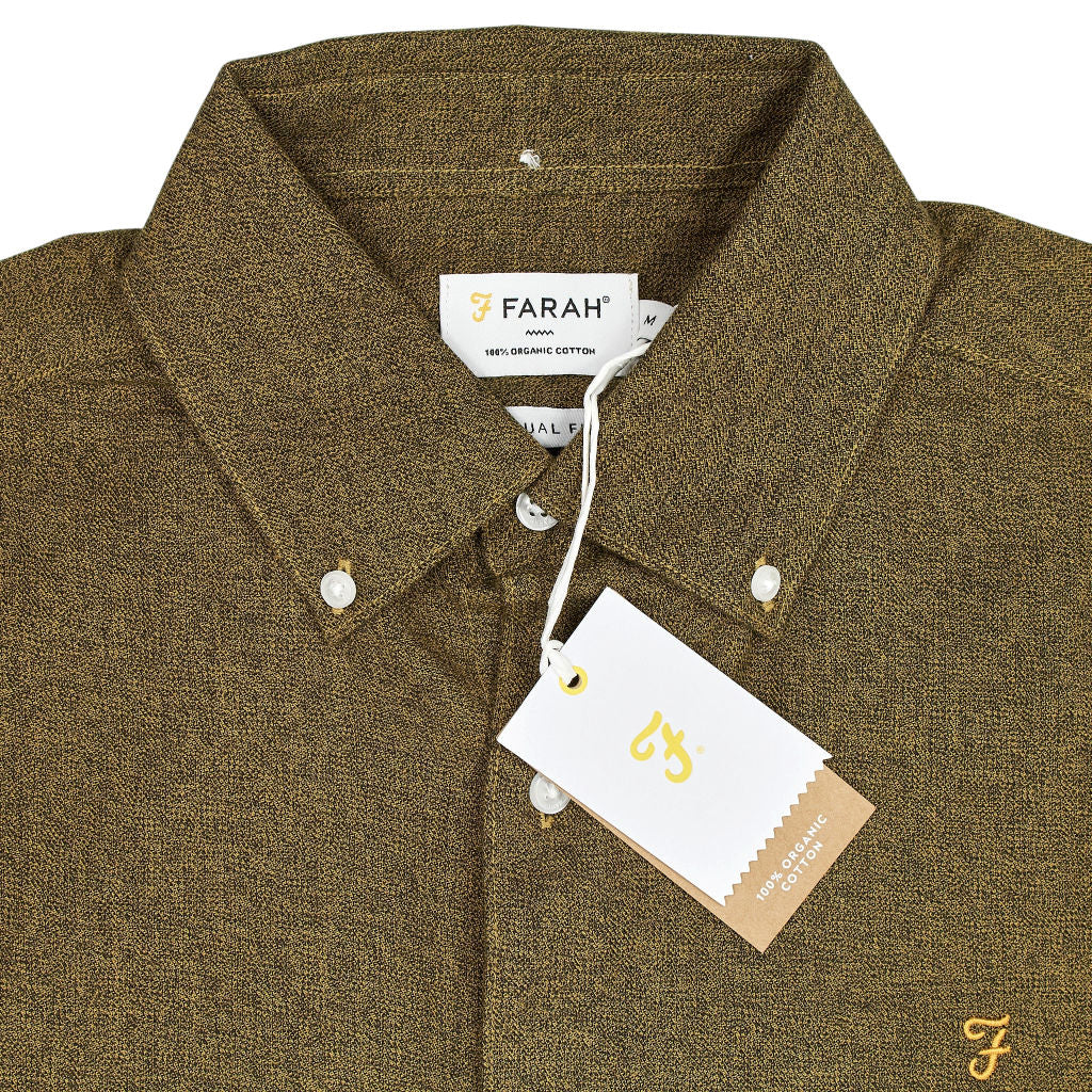 Farah Rust Yellow Ali LS Shirt