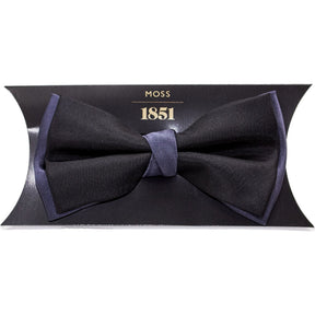 Moss Black Blue Bow Tie