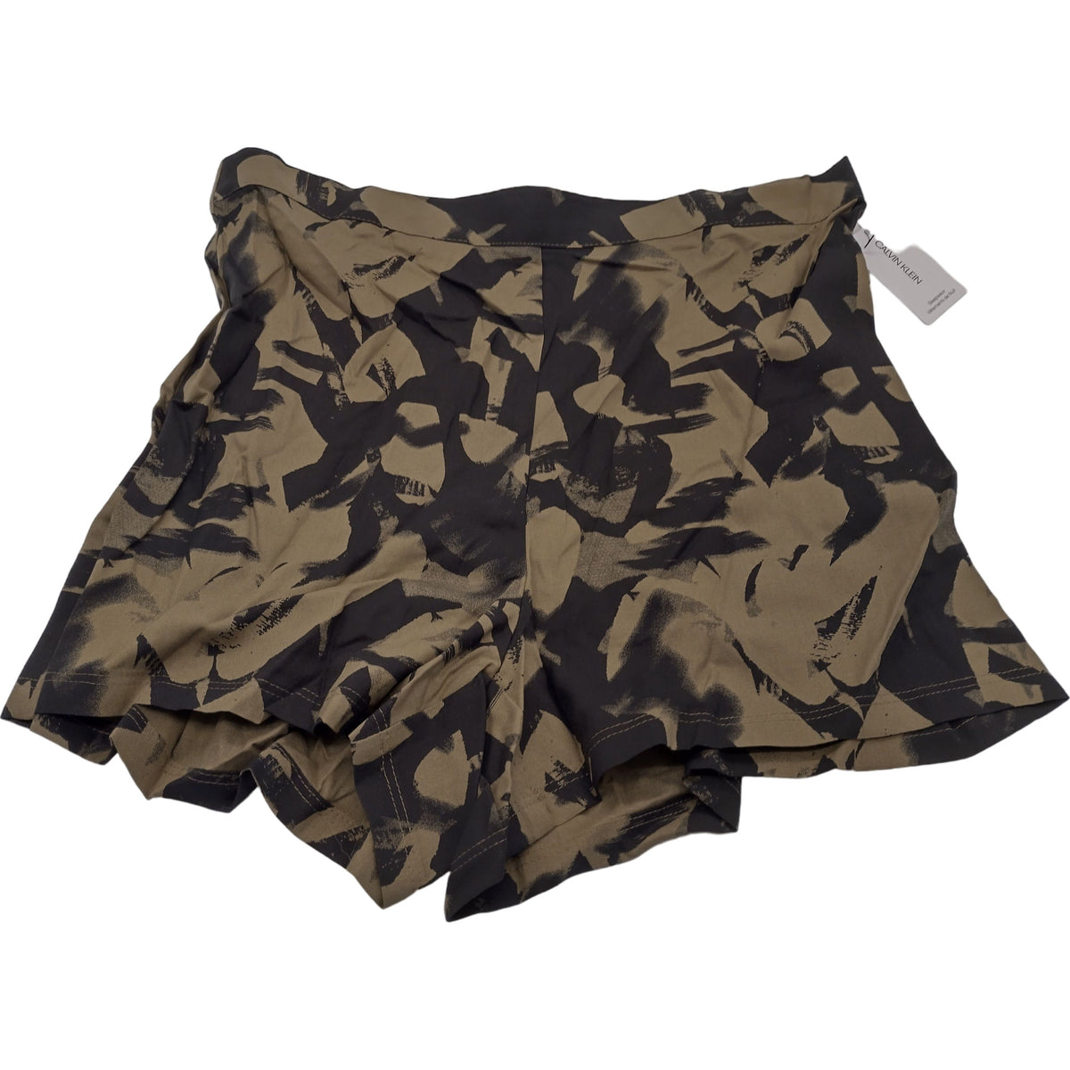 Calvin Klein Green Camo Print Sleepwear Shorts