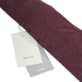 Moss Pink Burgundy Silk Tie Set x 2