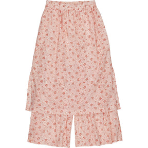 By Walid Red Floral Skirt Trouser