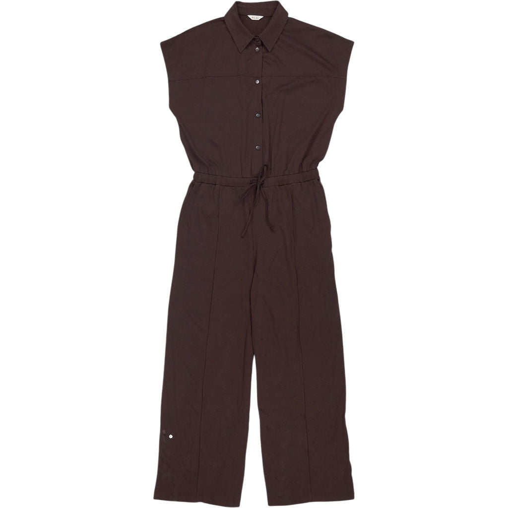 Hush Brown Sleeveless Jumpsuit