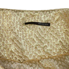 Armand Basi Gold Strapless Dress