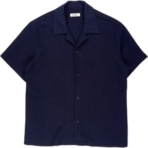 Sandro Navy Waffle Knit Shirt