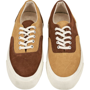 YMC Brown Beige Suede Trainers UK3
