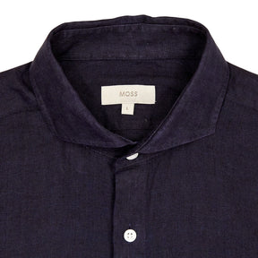 Moss Navy Linen Shirt