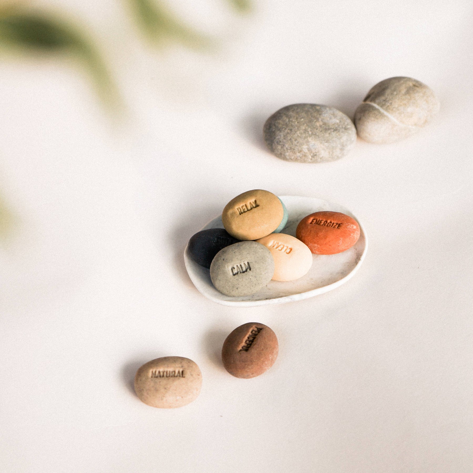 Handmade Mood Soaps with Porcelain Dish Set